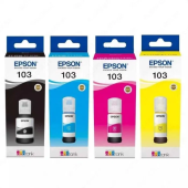 Чернила Epson 103 EcoTank (C, M, Y, BK) комплект 4шт (C13T00S) по перечислению с доставкой от neostar.uz