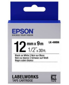 Картридж Epson LabelWorks LK-4WBN Blk/Wht 12мм (C53S654021) 