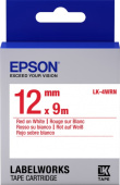 Картридж Epson LabelWorks LK-4WRN Red/Wht 12мм (C53S654011) 
