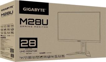 Купить монитор игровой gigabyte  m28u-ek kvm (20vm0-m28uba-1ekr/2ekr) 28" через интернет магазин Ташкенте