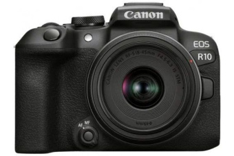 Купить фотоаппарат беззеркальный canon eos r10 kit rf-s 18-45 is stm (5331c047) через интернет магазин Ташкенте